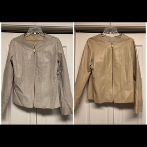 IDEAL vintage reversible leather  jacket blazer M